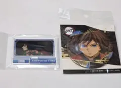 鬼滅の刃 ミニアクリルスタンド 箔押し缶バッジ 冨岡義勇