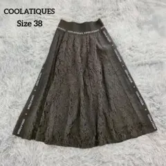 COOLATIQUESクーラティクス 総レース サイドロゴライン ロング丈 38