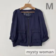 ミスティウーマンノーカラージャケット M
