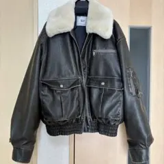 【完売商品】　SLY フェイクレザー　ブルゾン　アウター　レザージャケット