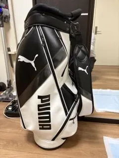 PUMA ゴルフ キャディバッグ ブラック×ホワイト