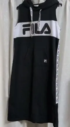 FILA ノースリーブ パーカー ワンピース