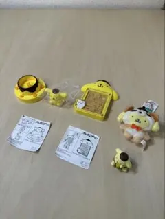 ポムポムプリングッズ　マスコット、ハッピーセット