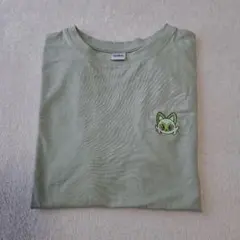 ポケモン Pokemon ニャオハ 刺繍 Tシャツ カーキのサムネイル