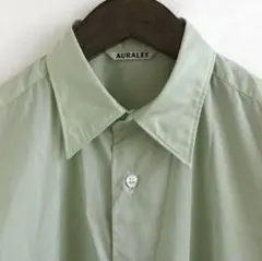 AURALEE シルクシャツ　FINX SILK STRIPE SHIRTSのサムネイル