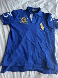 POLO RALPH LAUREN ポロシャツ ブルー　短丈のサムネイル