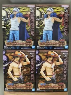 新品未開封 ワンピース ロー エース フィギュア 4点セット