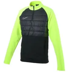 Nike ハーフジップジャケット 黒/蛍光イエロー