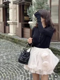 Treatürself Rose motif ribbon tulleskirt