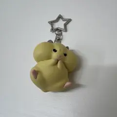 ハムスター キーホルダー 星型カラビナ付き