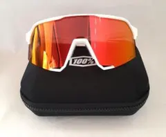 100% S3 ホワイト レッド ワンハンドレッド サングラス
