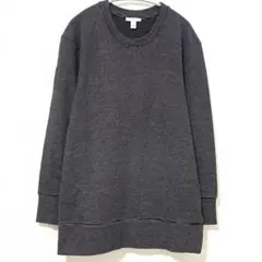デイリーリチュアル 細ボーダー チュニック クルーネック 長袖 M 黒白のサムネイル