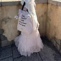 トリートユアセルフ バレリーナチュールグリッターティアードスカート ピンク