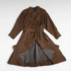 良品 ROPE トレンチコート　スプリングコート ブラウン ストライプ M