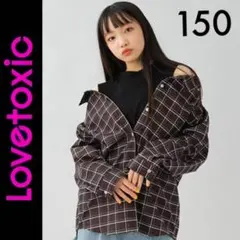 新品タグ付き☆ラブトキシックレイヤード風シャツ150ピンクラテZiddyアナップ