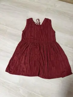 【新品同様】Avan Lily チュニック 赤 総柄　フレアのサムネイル