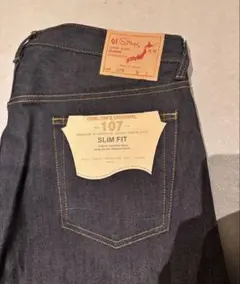 orSlow 107w スリムフィット リジットデニム　34インチ