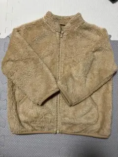 ユニクロフリース　ベージュ　90サイズ