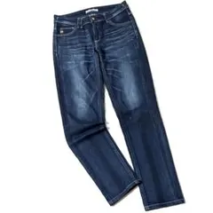 【美品】サムシング　スリムストレッチジーンズ　スキニーデニムパンツ　インディゴのサムネイル