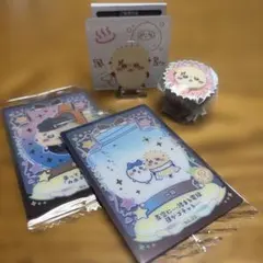 ちいかわアクリルシーンクリップビスケット　ラッコ　他3点