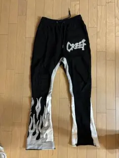 creef フレアスウェットパンツ