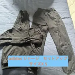 adidas フード付きスウェットセット ブラック