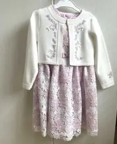 メゾピアノ　ワンピース　ボレロ　セット　入学式　発表会　フォーマルワンピース