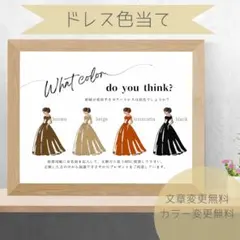 【Q】ドレス色当てクイズ ドレス当てクイズ ウェルカムスペース 3109
