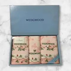WEDGWOOD タオルセット 3枚 ピンク 花・いちご柄