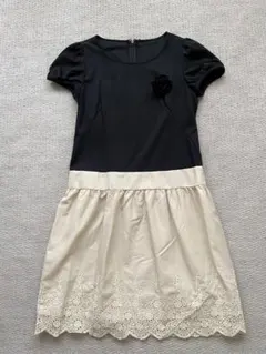 ☆新品☆ヌーク　フラワー　コサージュ付　ワンピース☆のサムネイル