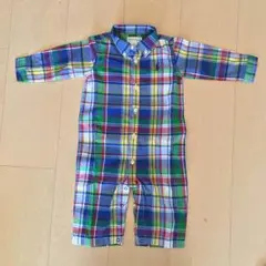 新品未使用！ラルフローレン★チェック柄シャツ、ロンパース 6m baby