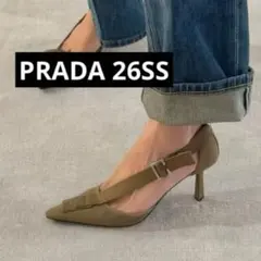 PRADA 26SS 受注会限定 キャンバス パンプス ミリタリーグリーンのサムネイル