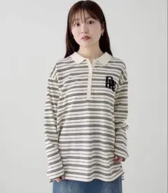 kastane サガラボーダーポロ アイボリー　美品　最終価格