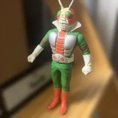 当時物】仮面ライダーV3 ペンダントタイプ ミニソフビ ポピー製 昭和