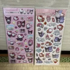 サンリオキャラクター透明シール2シートセット