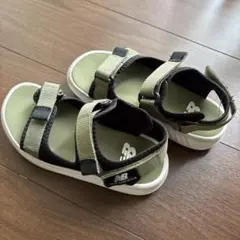 new balance サンダル オリーブ/ブラック
