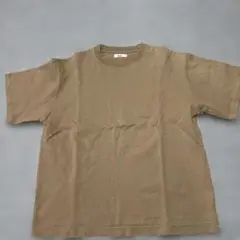 ブラウン クルーネック Tシャツ 半袖