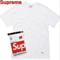 Supreme × Hanes 白Tシャツ ホワイト S シュプリーム パックTのサムネイル
