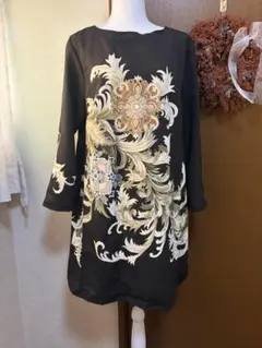 7/12までお値下げ LEONARD FASHION 七分袖 ニットチュニック - メルカリ