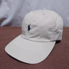 ラルフローレン POLO ポロ キャップ 茶 ベージュ ポニー ビンテージ
