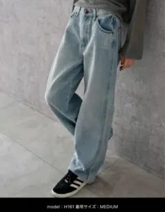 WEGO☆ストレートデニムパンツ/L