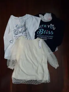新品　女の子　半袖　3点セット　150サイズ