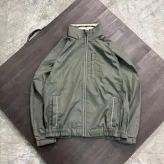7LA1 裏メッシュ　ジップアップジャケット　カーキ　M 古着used
