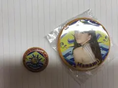 重留真波 缶バッチ