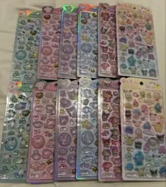 正品 潤滑滑貼紙 Sanrio 12種組合