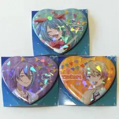 プロセカ プロジェクトセカイ　壊れたセカイと歌えないミク ハート缶バッジ