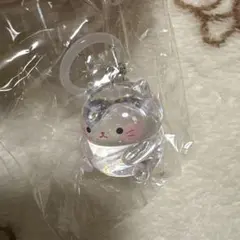 ぽちゃちゃ　ニャンちゃん　マスコットマーカー　めじるしアクセサリー 猫　しろねこ