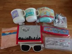 JALグッズ　コップ&スプーンフォーク&模型&タオル&おもちゃ　7点セット