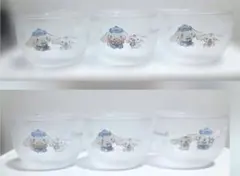 未使用　食器　シナモロール　ガラス　ボウル　一番くじ 6個セット