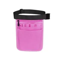 ナースポーチ ピンク 仕事用 ウエストポーチ 大容量 看護師 介護士 9ポケット